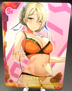 Sheffield Azur Lane SR-004 Goddess Story Holo Card Senpai Haven 5 Anime Waifu - Image 1