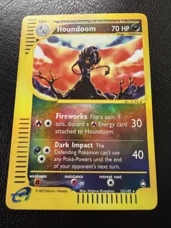 Houndoom - 15/147 - Pokemon Aquapolis Reverse Holo Rare Card MP/LP - Image 2