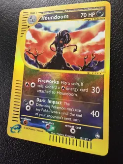 Houndoom - 15/147 - Pokemon Aquapolis Reverse Holo Rare Card MP/LP - Image 3