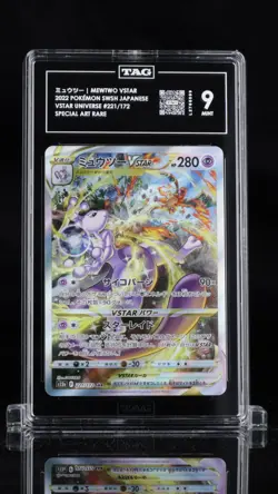 TAG 9 Mewtwo VSTAR #221 2022 VSTAR Universe Japanese Pokemon Card - Image 1