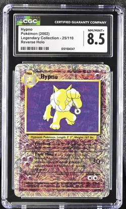 CGC 8.5 Hypno 2002 Legendary Collection 25/110 Reverse Holo Pokemon Card - Image 1