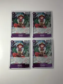 Shanks OP13-065 Carrying On His Will 4 Foil Card Play Set Lot One Piece - Image 1