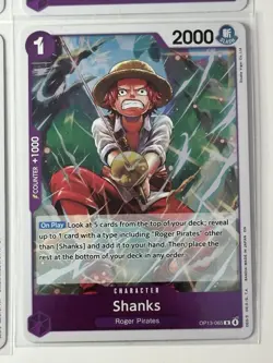 Shanks OP13-065 Carrying On His Will 4 Foil Card Play Set Lot One Piece - Image 2