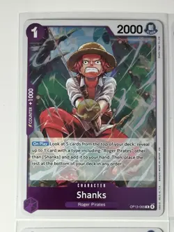 Shanks OP13-065 Carrying On His Will 4 Foil Card Play Set Lot One Piece - Image 4
