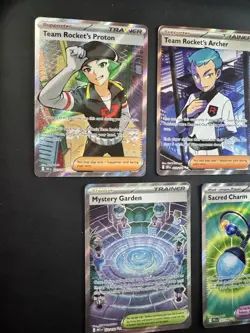 Pokemon TCG 7 Card Bundle Trainer Holo Team Rocket - Image 2