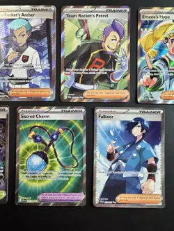 Pokemon TCG 7 Card Bundle Trainer Holo Team Rocket - Image 4