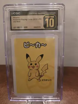 Pokemon TCG Pikachu Playing Cards Old Maid 2019 Japanese Cgc PRISTINE 10 - Image 1