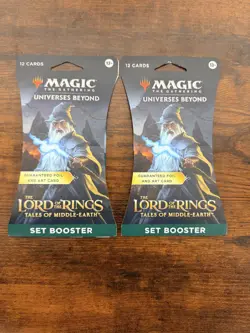 (2) Magic the Gathering Lord of the Rings Tales of Middle-Earth Set Booster - Image 1