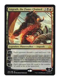 MTG Angrath, The Flame-Chained Rivals of Ixalan Foil English NM - Image 1