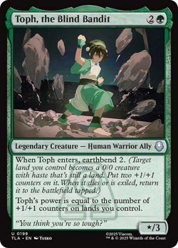 Toph, the Blind Bandit (FOIL) x1 - MTG Avatar: The Last Airbender TLA #198 - Image 1