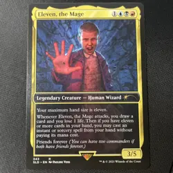 ELEVEN THE MAGE STRANGER THINKS SECRET LAIR MTG MAGIC THE GATHERING 343 - Image 1