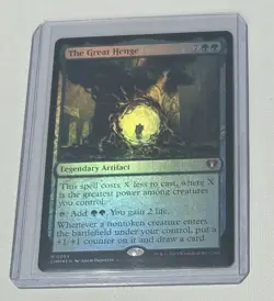 Magic The Gathering Commander Masters The Great Henge Foil NM - Image 1