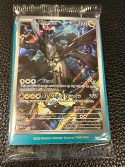 N's Zekrom 031 Ascended Heroes ETB Promo Pokemon Center Stamp - SEALED IN HAND - Image 1