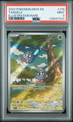 PSA 9 Tangela 178 Illustration Rare - Pokemon Scarlet & Violet: 151 ENGLISH - Image 1