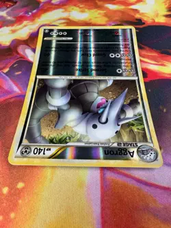 Aggron 1/102 NM Holo Rare Reverse Holo HGSS Triumphant 2010 Pokemon TCG - Image 3