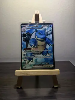 Pokemon Blastoise EX Full Art Ultra Rare Holo Card Sv: Scarlet & Violet 151 NM - Image 1