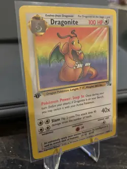 1999 Pokemon Dragonite 1st Edition 19/62 Base Set WOTC LP - Image 2