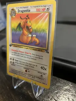 1999 Pokemon Dragonite 1st Edition 19/62 Base Set WOTC LP - Image 3