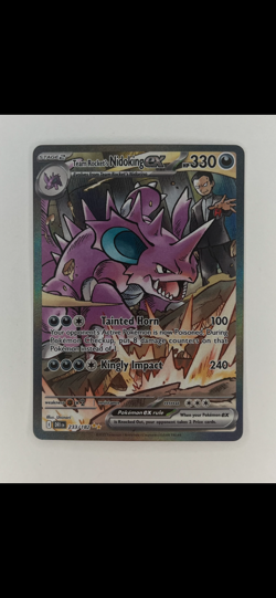 Pokemon TCG Team Rockets Nidoking EX 233/182 Destined Rivals NM Condition - Image 1