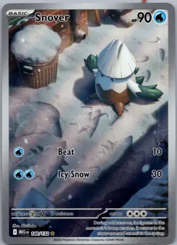 Snover 140/132 Illustration Rare Mega Evolution Pokemon Near Mint - Image 1