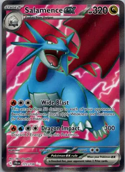 Salamence ex 177/159 Ultra Rare Journey Together Pokemon Lightly Played - Image 1