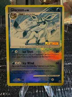 Glaceon 20/100 Reverse Holo Rare Platinum Stamped Majestic Dawn Pokemon TCG LP - Image 1