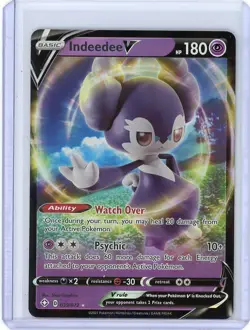 Indeedee V 039/072 | 2021 Shining Fates | Full Art Holo Ultra Rare - Pokemon - Image 1