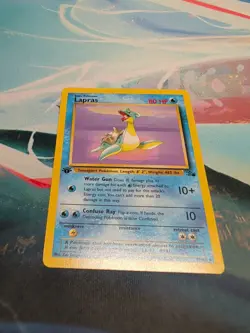 1999 1st Edition Lapras HP Non-Holo Rare Fossil 25/62 Vintage Pokemon TCG WOTC - Image 1