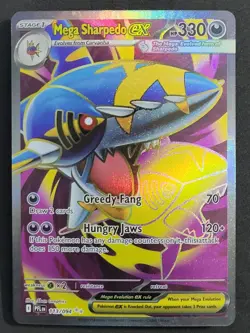 Mega Sharpedo EX 113/094 Ultra Rare Phantasmal Flames Pokemon TCG - Image 1