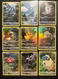 Pokemon TCG Crown Zenith Galarian Gallery NM Full Art Set 9 GG26 - GG34 Pikachu - Image 1