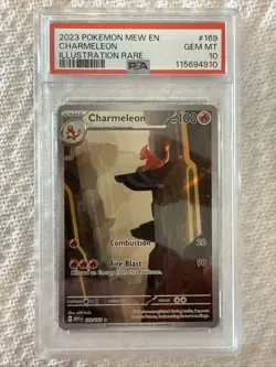 2023 POKEMON MEW EN-151 ILLUSTRATION RARE #169 CHARMELEON PSA 10 - Image 1