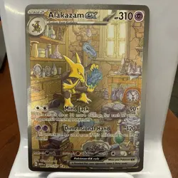 Pokemon TCG Alakazam EX 201/165 Special Illustration Rare Scarlet & Violet 151 - Image 1