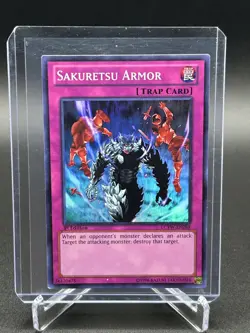 Yugioh TCG Sakuretsu Armor LCYW-EN288 Super Rare 1st Edition LP - Image 1