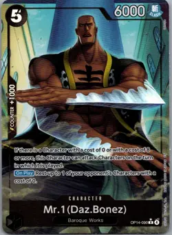 Mr.1 (Daz.Bonez) (Alternate Art) OP14-090 The Azure Sea's Seven One Piece NM - Image 1
