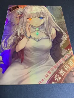 Emilia Re:Zero Life World NS-SSR017 Goddess Anime Waifu Card Girl TCG CCG Doujin - Image 5