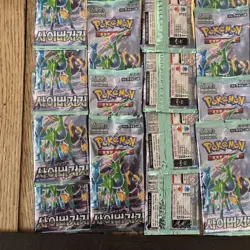 18 Pokemon Cards Korean Scarlet and Violet TempForces Cyber Judge Booster Pack - Image 4