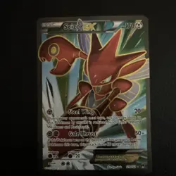 Scizor EX 119/122 Full Art Ultra Rare XY Breakpoint Holo Pokemon TCG Card - Image 2