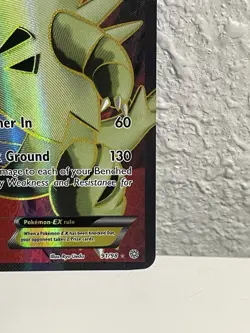 (LP) Tyranitar EX 91/98 Ancient Origins Full Art Ultra Rare Pokemon Card 2015 - Image 5