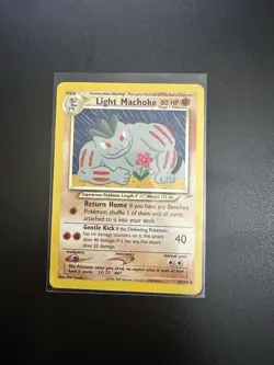 Pokemon TCG Light Machoke Neo Destiny Card 49/105 - Image 1