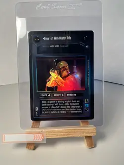 Decipher Star Wars CCG Boba Fett with Blaster Rifle Foil Factory Sealed Card - Image 1