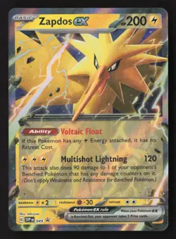Zapdos ex - Promo SV: Scarlet & Violet Promo Cards 049 NM - Image 1