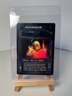 Decipher Star Wars CCG Boba Fett with Blaster Rifle Foil Factory Sealed Card - Image 1