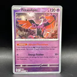 Fezandipiti Pokemon TCG SV Prismatic Evolutions Card 045/131 Master Ball - Image 1