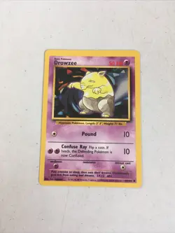 Pokemon TCG 1999 WOTC Base Set Trading Card -- Drowzee 49/102 - Image 1