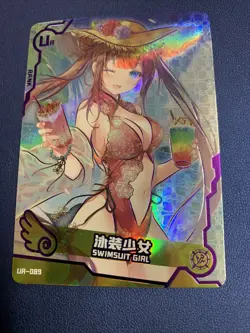Swimsuit Girl UR089 Party Hot Maiden 4 Goddess Waifu Card Girl Holo Doujin Anime - Image 5