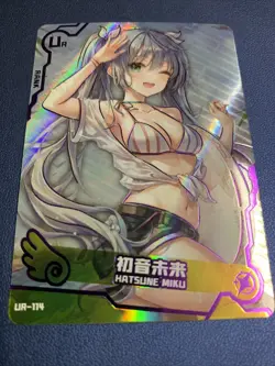 Hatsune Miku Vocaloid Diva UR114 Swimsuit Goddess Waifu Card Girl Doujin Anime - Image 5