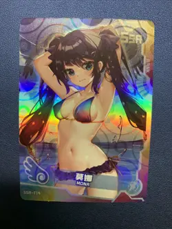 Mona Genshin Impact Hot Bikini 174 Swimsuit Goddess Waifu Card Girl Doujin Anime - Image 5