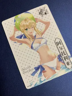 Saber Fate Order FGO Swimsuit Secret Garden Goddess Waifu Card Girl Doujin Anime - Image 4