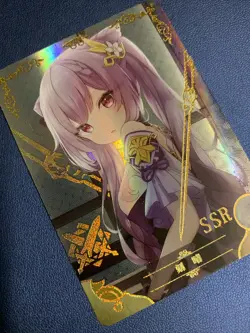 Keqing Genshin Impact 80 Holo Foil SSR Goddess Doujin TCG Anime Waifu Card Girl - Image 4