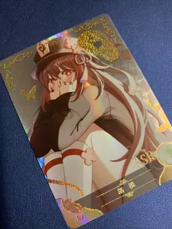 Hu Tao Genshin Impact 82 Holo Foil SSR Goddess Doujin TCG Anime Waifu Card Girl - Image 4